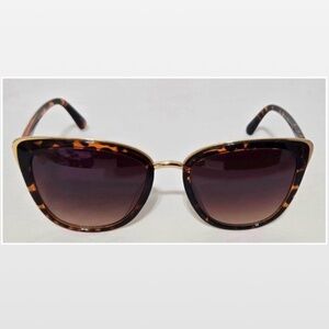 SolarX Sunglasses Womens Tortoise Shell Brown Frames With Gold Accents